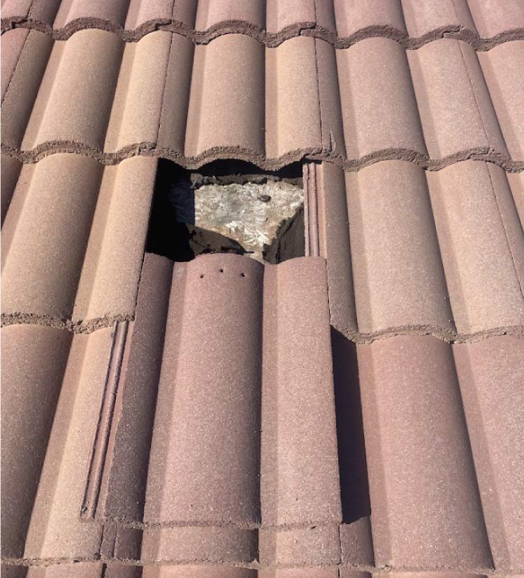 tile roofing leak repair in hemet, california