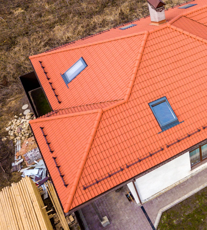 beautiful tile roof completed by one way roofing 